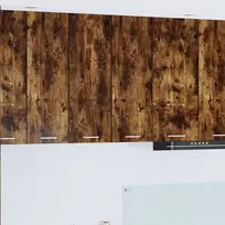 Pakabinama spintelė Riga 2 pcs Rūkyto ąžuolo ir baltos