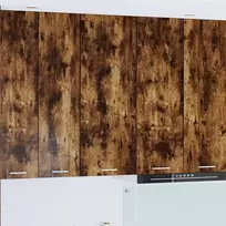 Pakabinama spintelė su saugykla Rūkyta ąžuolas 40 x 31 x 100 cm