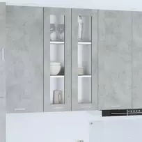 Pakabinama spintelė su saugykla Betono pilka 60 x 31 x 100 cm
