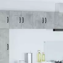 Sieninė spintelė PORTO 2 pcs Betono pilka 60 x 31 x 40 cm