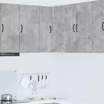 Sieninis kampinis kabinetas PORTO Betono pilka 57 x 57 x 80 cm