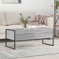 Kavos staliukas Pilkas Sonoma 100 x 46 x 40 cm Apdirbta mediena