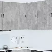 Sieninis kampinis kabinetas LUCCA Betono pilka 57 x 57 x 100 cm