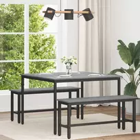 Valgomieji stalai 110 x 110 x 75 cm METALAS