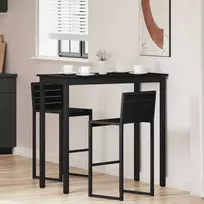 Stovintis Baro Stalas Apdirbta mediena Stačiakampio