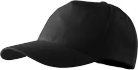 Malfini As Kepurė su Snapeliu MALFINI 5P 307 Unisex, Juoda 340g/m2