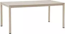 House Nordic Valgomojo stalas Alcudia 90x200x74 cm smėlio spalvos aliuminis
