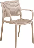 House Nordic Valgomojo kėdė, 56x56x81 cm, taupe spalva, polipropilenas