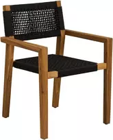 House Nordic Valgomojo kėdė 57x60x83 cm juoda
