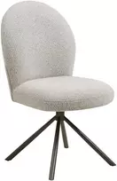 House Nordic Valgomojo kėdė, pasukama, plienas, audinys, fanera, smėlio spalvos