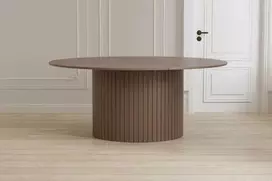 Venture Design Valgomojo stalas 180 cm smėlio spalvos MDF