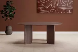 Venture Design Apvalus valgomojo stalas Graos MDF moka
