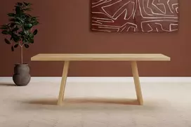 Venture Design Valgomojo stalas Logga Nature MDF faneruotė