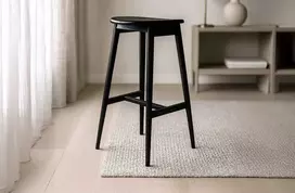 Venture Design Baro kėdė Orust 43x36x77 cm juoda guminė mediena