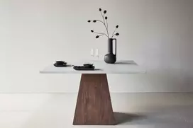Venture Design Valgomojo stalas Cael 120x120x75 cm Šviesiai pilkas