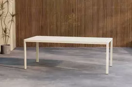 Venture Design Valgomojo stalas Giardini 200x90x72 cm Smėlio spalvos