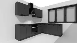 STOLKAR Cosmo Design ANIKA graphite/graphite 2.0/2.6 kitchen furniture set