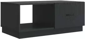 Kavos staliukas Juoda 90 x 50 x 37 cm Apdirbta mediena