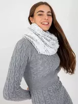 Šalikas balta-juoda