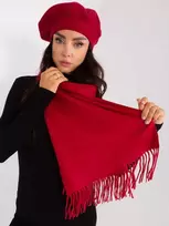 Bordo spalvos šalikas