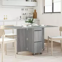 Valgomojo stalas 140 x 80 x 77 cm Apdirbta mediena Pilka Sonoma