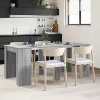 Valgomojo stalas 180 x 85 x 75 cm Apdirbta mediena Pilka Sonoma