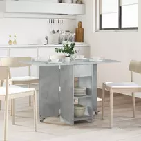 Valgomojo stalas 115 x 70 x 75 cm Apdirbta mediena Betono pilka