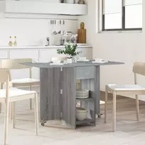 Valgomojo stalas 115 x 70 x 75 cm Apdirbta mediena Pilka Sonoma