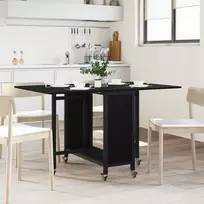 Sulankstomas valgomojo stalas su ratukais 130 x 80 x 76,5 cm
