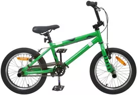 BMX Dviratis 16 Colių 5-8 metų amžiaus Žalia