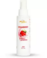 Medica „MyLove Taste-slide“ jautriai odai – braškių skonio, 100 ml.