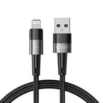 Pilkas USB kabelis "Tech-Protect Ultraboost Lightning Cable 12W/2.4A" 25CM