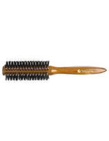 Hairway apvalus šepetys su šerno ir poliamido šeriais, medinis Hairway Glossy Wood Ø55mm, 12 eilių