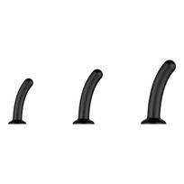 Dildo rinkinys Nexus, juodas, 3 vnt.