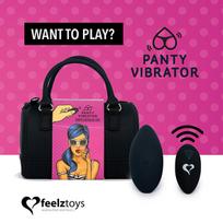 „Feelztoys“ - „Panty Vibe“ nuotolinio valdymo vibratorius juodas