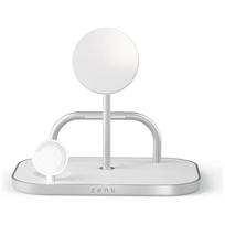 Zens Magnetyczna ładowarka indukcyjna      4w1 Qi2 60W USB-C srebrny