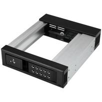 StarTech.com 5.25 to 3.5 Hard Drive Hot Swap Bay - For 3.5 SATA/SAS Drives - Trayless - Aluminum