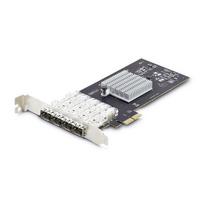 StarTech.com 4-Port GbE SFP Network Card, PCIe 2.0 x2 (x4, x8, x16 Compatible), Intel I350-AM4 4x 1GbE Controller, 1000BASE Copper/Fiber Optic, Desktop/Server Quad-Port Gigabit Ethernet NIC - Windows