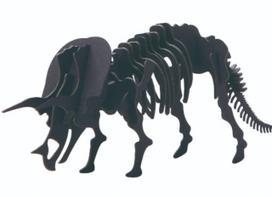 Triceratops Skeleton Card Puzzle