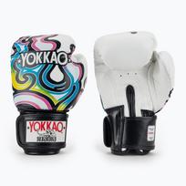 Vyriškos bokso pirštinės YOKKAO Flames white