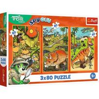 Trefl: Treflikai dinozaurų pasaulyje dėlionė – 3 viename