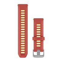 Greitai atsegama Garmin 20mm silikoninė apyrankė, raudonai rožinė/mango