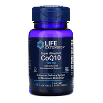 Life Extension Super Ubiquinol CoQ10 with Enhanced Mitochondrial Support 100 mg 60 softgels
