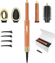 "5 in 1 Airstyler", plaukų stiliatorius, "Car Wrap Curling Iron" ir plaukų džiovintuvo šepečių rinkinys, greitaeigis jonų plaukų džiovintuvas, apvalus plaukų džiovintuvas su šepečiais, plaukų stiliatorius greitam džiovinimui, plaukų formavimui, apimties d