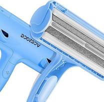 "ACE2ACE Lint Roller Pet Hair", naminių gyvūnėlių plaukų valiklis, šepetys šunų ir kačių plaukams, šuns plaukų valiklis sofai, lovai, kilimui, draskyklei, Baby Blue