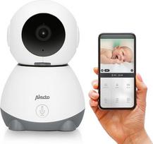 "Alecto SMARTBABY10" vaizdo monitorius su kamera ir "WiFi" - vaizdo monitorius su naktinio matymo funkcija - skirtas namams ir kelionėms - kūdikių monitorius su domofonu ir valdomas programėle - baltas
