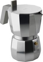 "Alessi" DC06/6 aliuminio espreso kavos virimo aparatas, sidabro/juodos spalvos
