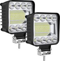"AnTom" LED darbo šviesa 2 x 4 colių 132 W LED papildomas priekinis žibintas 12 V 24 V prožektorius Vandeniui atsparus IP68 šaltai baltas visureigių, UTV, ekskavatorių, traktorių, keturračių visureigių priekinis žibintas