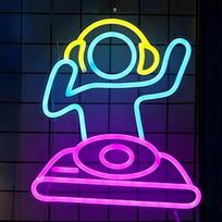 "Anywin DJ" neoniniai ženklai, USB LED žibintai su reguliuojamu apšvietimu, skirti baro dekorui, neoninės dekoracijos dovanos gimtadieniams, vakarėliams, miegamajam, svetainei, barui, žaidimų kambariui, žmogaus urvui