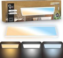 "B.K.Licht" - LED lubinis šviestuvas, plokščias, reguliuojamo ryškumo, netiesioginė šviesa, CCT nuo šiltai baltos iki baltos dienos šviesos, IP44, skydas, lubinis šviestuvas, vaikų kambarys, vonios kambario šviestuvas, virtuvės šviestuvas, 58 x 20 x 3 cm,